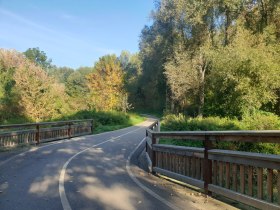 Radwegbrücke in der Au Zwentendorf, © Donau Niederösterreich - Kamptal-Wagram-Tullner Donauraum